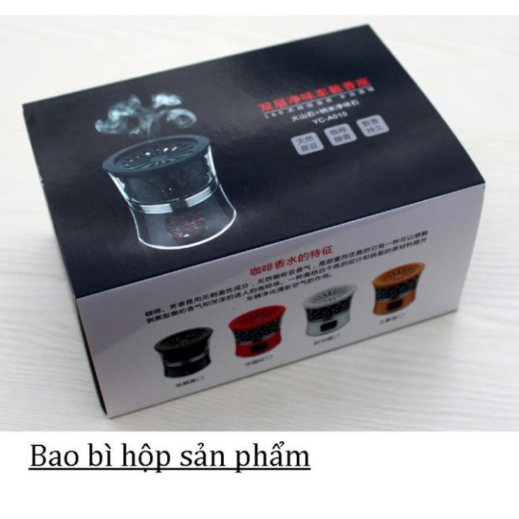 Cốc đá thơm CAO CẤP hương cà phê và nước hoa từ đá núi lửa hoạt tính khử vi khuẩn nấm gây mùi