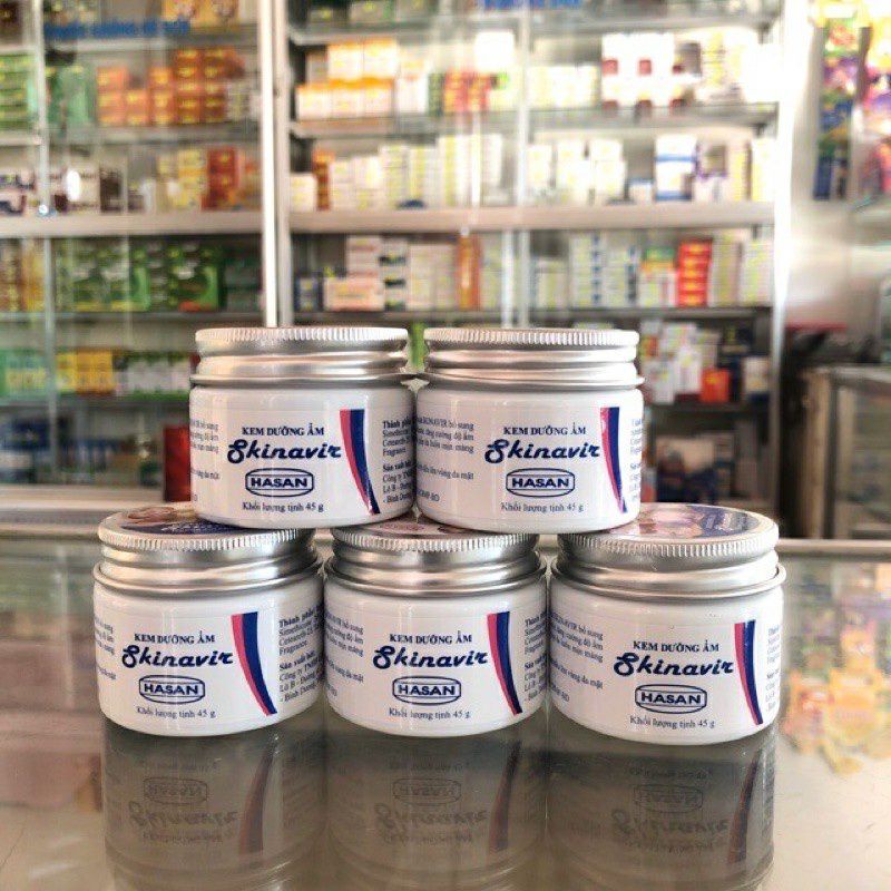 Kem dưỡng Skinavir Hasan ⚡ CAM KẾT CHÍNH HÃNG ⚡ Kem dưỡng ẩm, tăng cường độ ẩm và dưỡng da, giúp da luôn mịn màng45g