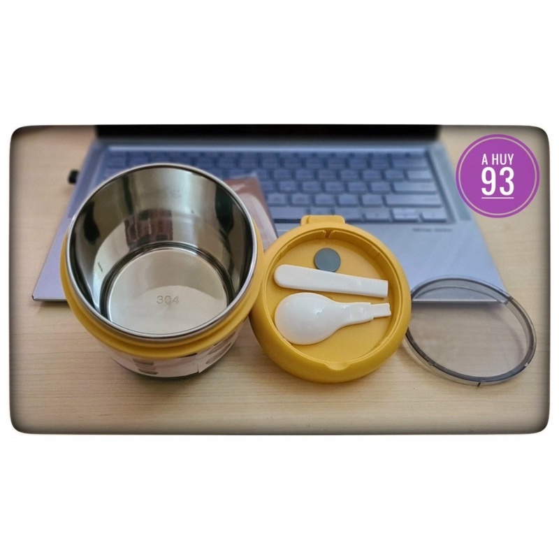 Bình ủ cháo Tedemel dung tích 530ml lõi thép không gỉ 30d cao cấp nhỏ gọn  tiện lợi