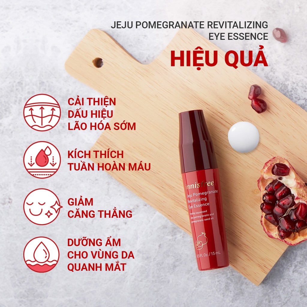 Bộ sản phẩm làm sáng chống oxy hóa Innisfree Jeju Pomegranate set