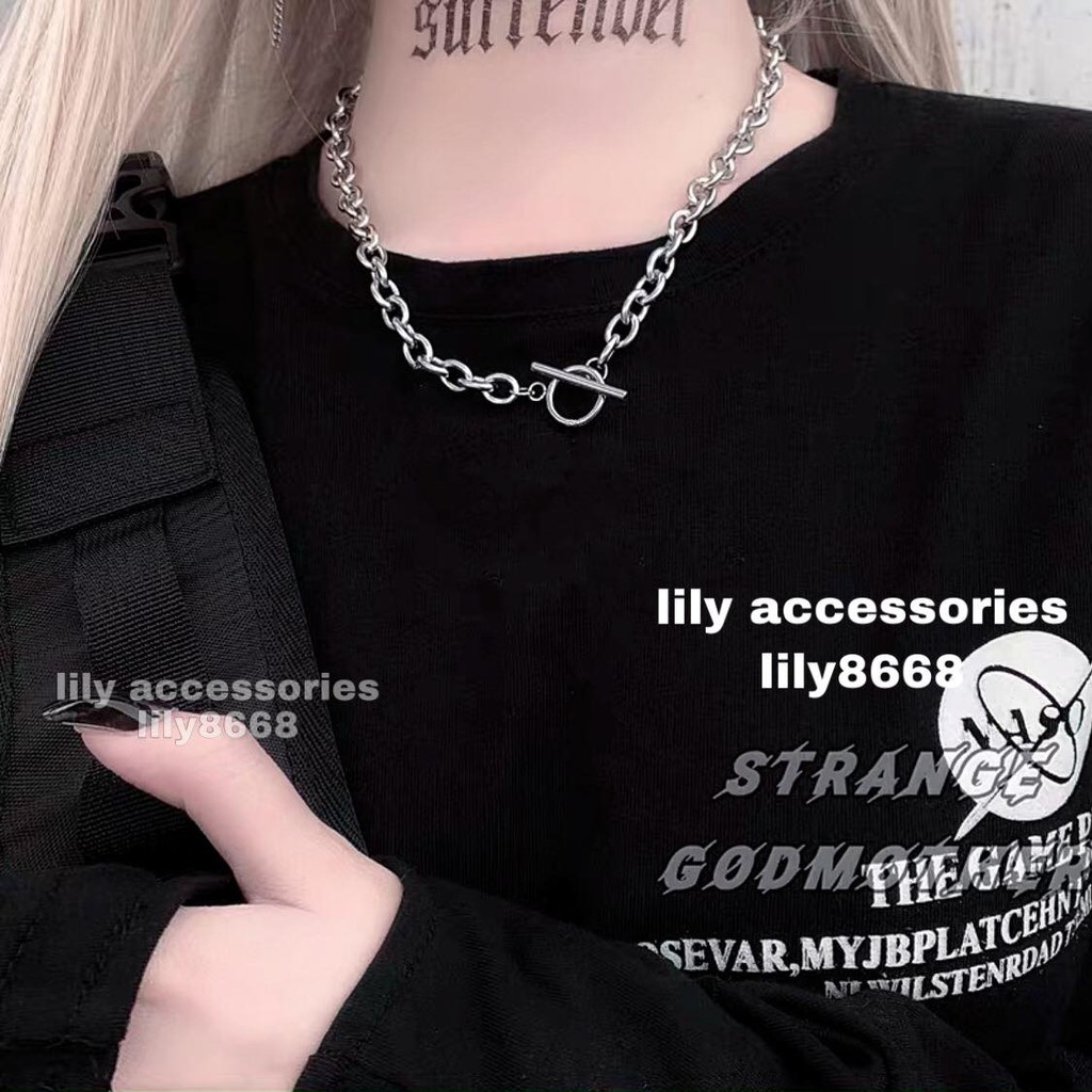 Chain Necklace dây chuyền vòng cổ titan tròn thanh không gỉ không đen siêu bền cho nam và nữ unisex BTS