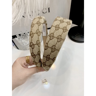 Bờm gucci nâu - bờm tóc trơn