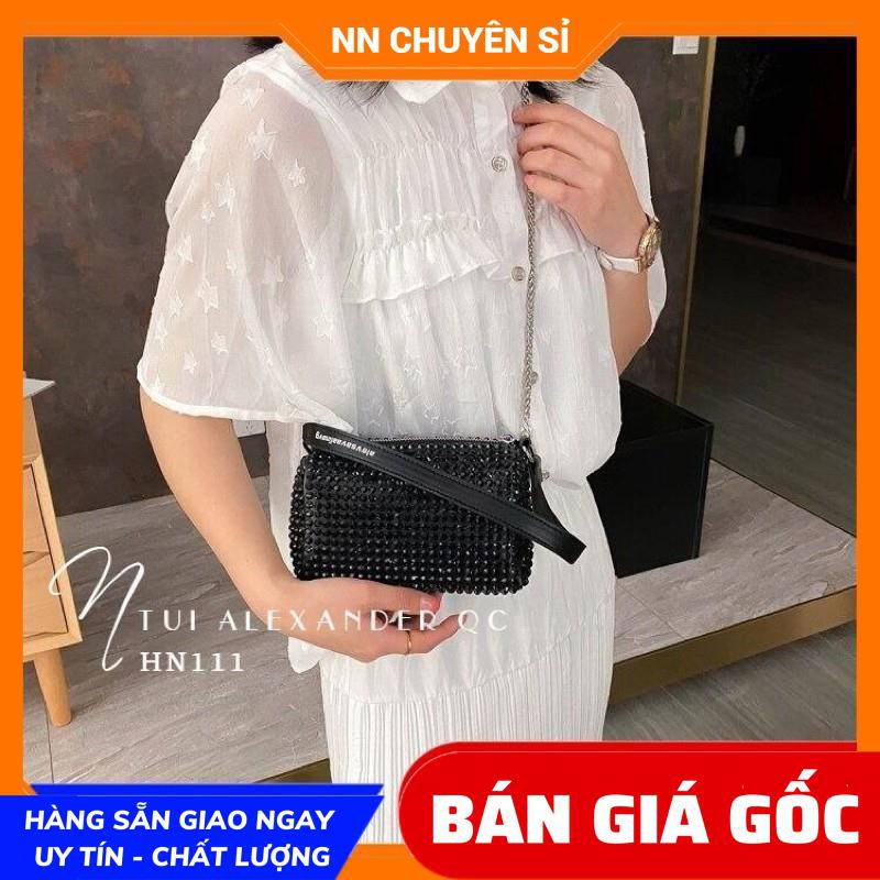 ( VIDEO THẬT) TÚI ĐÍNH ĐÁ LẤP LÁNH (ĐÁ RỜI KHÔNG PHẢI ĐÁ DÁN) - TÚI KẸP NÁCH SANG CHẢNH HN111 ⚡CÓ KÈM VIDEO⚡