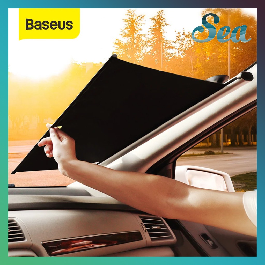 Màn kéo che nắng cửa kính trước cho xe ô tô Baseus - Tránh ánh nắng trực tiếp - Bảo vệ nội thất xe - Dễ dàng nắp đặt