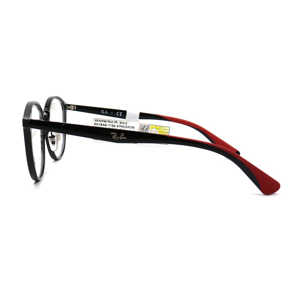 RB7156 5796-Gọng kính nam nữ Rayban chính hãng (53-20-145), thiết kế dễ đeo bảo vệ mắt