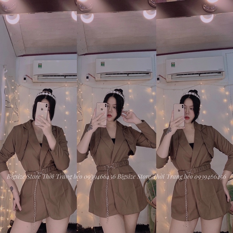 KHOÁT VEST KÈM THẮT LƯNG [BIGSIZE 60-90KG ] | BigBuy360 - bigbuy360.vn