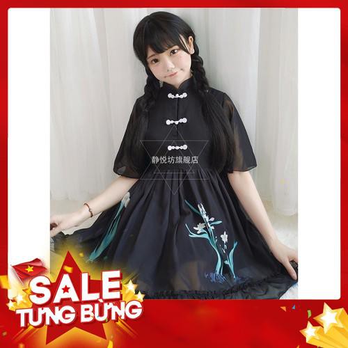 Đầm voan Lolita phong cách Trung Hoa - Hàng nhập khẩu