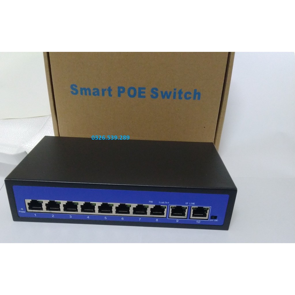 Switch POE 8 cổng 10/100 chuyên dụng cho hệ thống camera an ninh