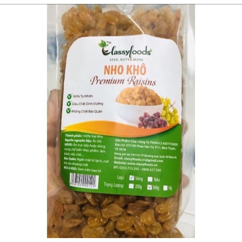 nho vàng ấn độ LH 1kg