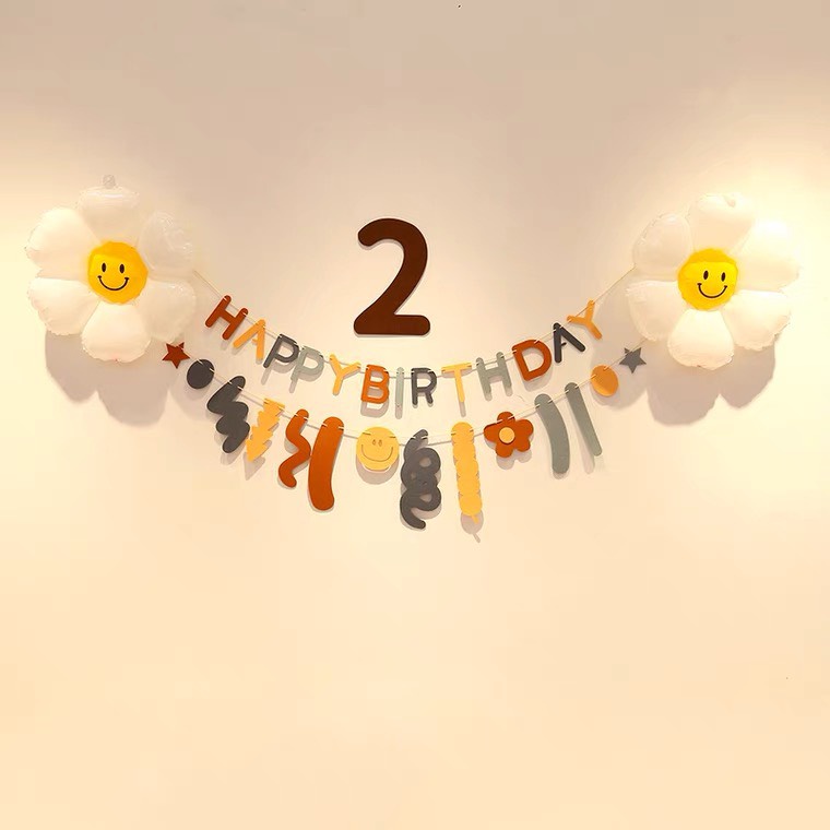 Set bóng sinh nhật Hàn Quốc rẻ đẹp đủ phụ kiện cho bé trai, bé gái SHQ1