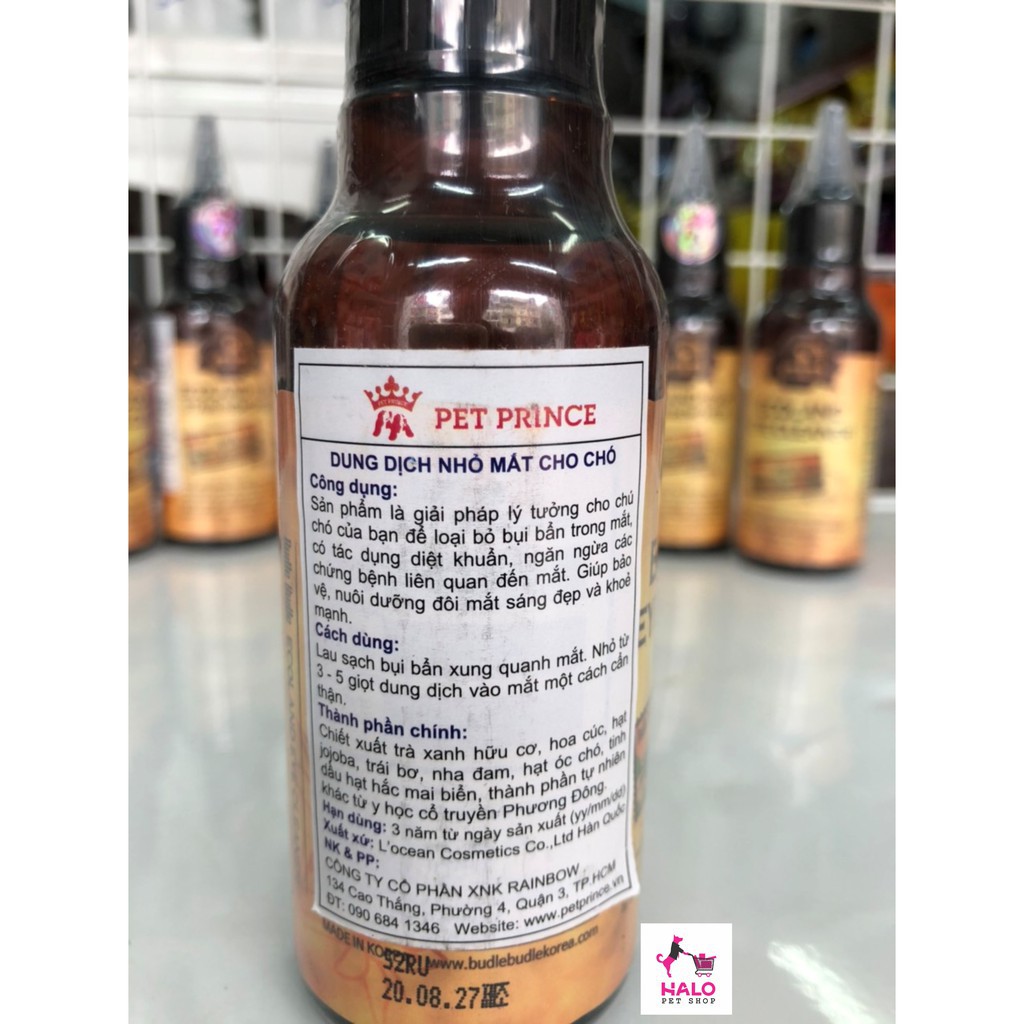 120ml(●'◡'●)DUNG DỊCH VỆ SINH MẮT CHO CHÓ dung dịch còn giúp tăng cường miễn dịch cho mắt, ngăn ngừa đổ ghèn hiệu quả.