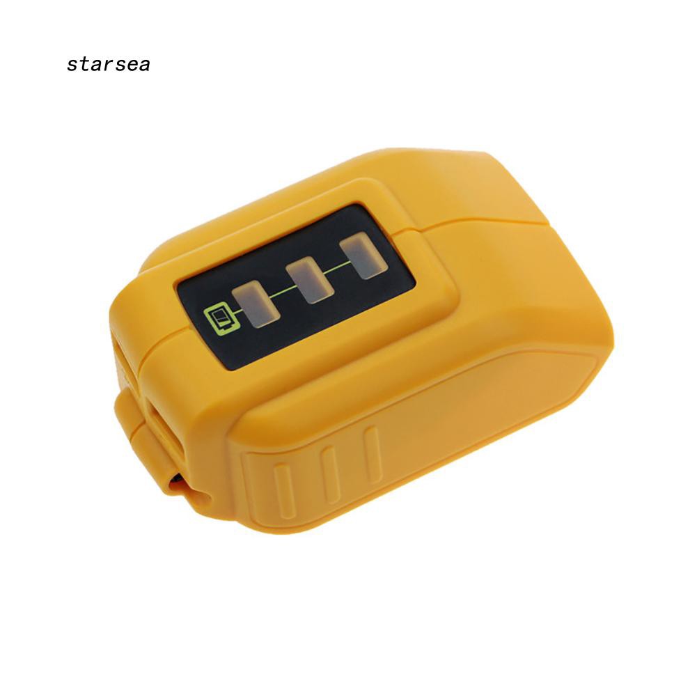 Bộ sạc chuyển đổi USB sạc điện thoại cho dewalt 12 / 18 / 20V Li-ion dcb090