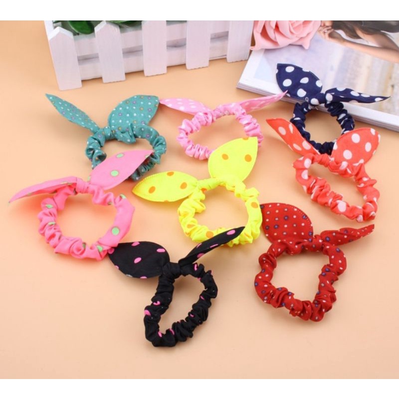 combo 10 cột tóc nơ đẹp đủ màu ngẫu nhiên