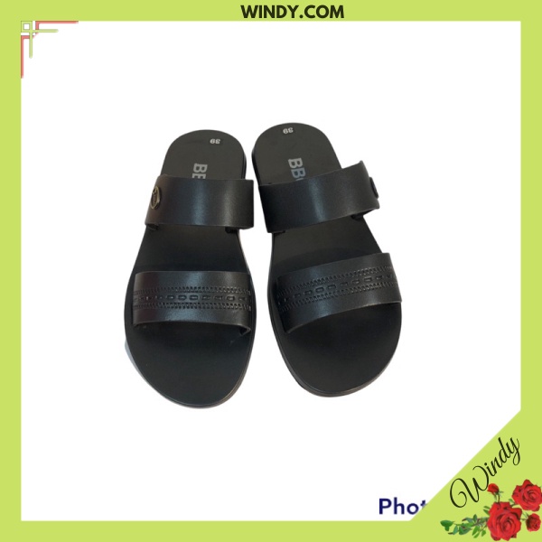 dép nam da bò cao cấp/ sandal nam đế cao su dẻo cực êm