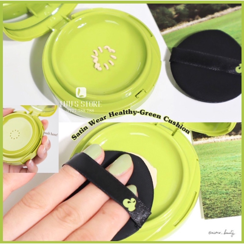Phấn Nước Cushion Unleashia Satin Wear Healthy Green
