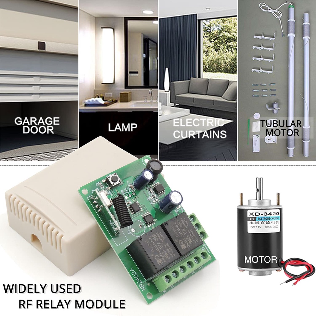 Hệ thống điều khiển từ xa DIESE Rf 433Mhz DC 5V~30V 2CH Rf cao cấp thông dụng