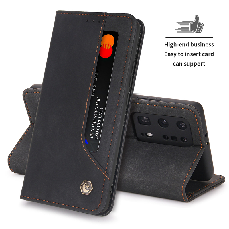 Leather Case Samsung A72 A71 A52 A51 A42 A32 A31 A21S A12 A02  POLA Fashion Auto Closing Card Slot Magnetic Wallet Flip Cover Casing