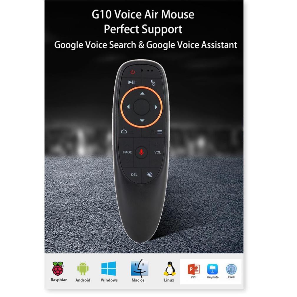 ✔️ [Bảo Hành 1 Đổi 1] Chuột Bay Không Dây Điều Khiển Giọng Nói Air Mouse Remote Voice G10S Cao Cấp, Kết Nối Nhanh Nhạy