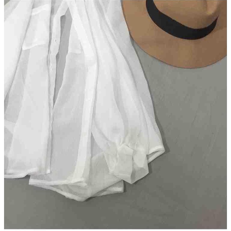 Áo Khoác Cardigan Chiffon Mỏng Mềm Chống Nắng Dáng Rộng Thời Trang Mùa Hè 2022 Cho Nữ