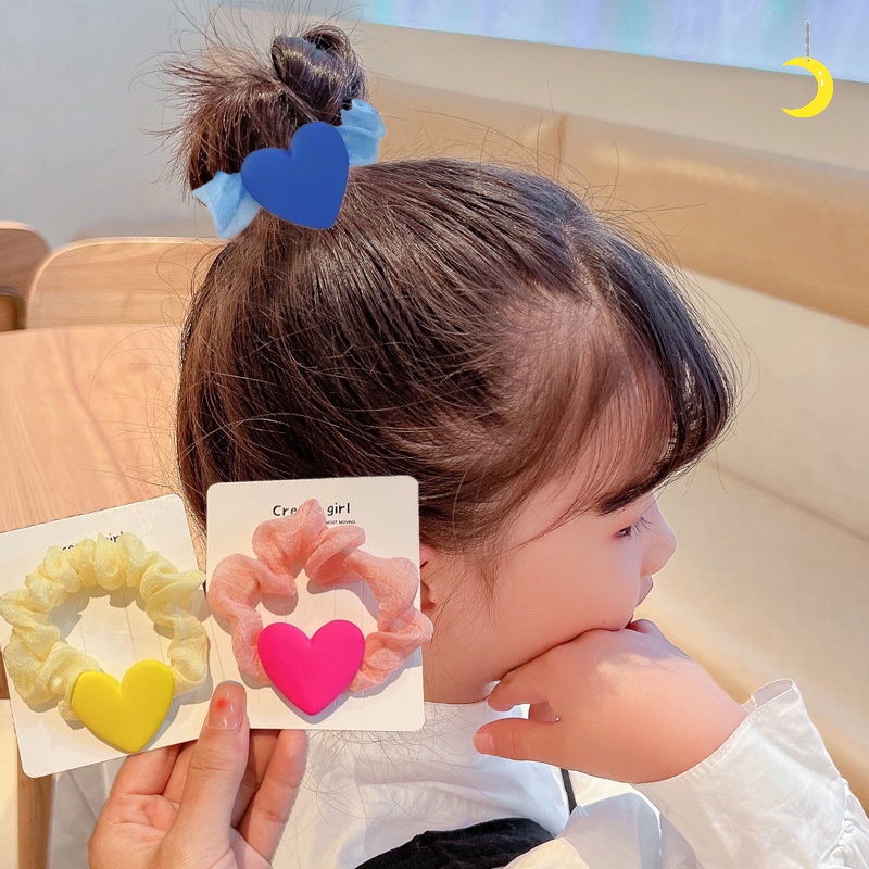 Dây Cột Tóc Cỡ Lớn Màu Sắc Ngọt Ngào Thời Trang Xinh Xắn Cho Nữ
