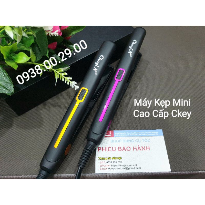 Máy Kẹp Tóc Mini Chính Hãng Ckeyin, Máy Duỗi Tóc Cá Nhân Bản Nhỏ.(Ảnh thật)