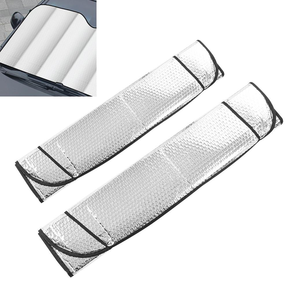 WTTLE Tấm Che Nắng Bằng Lá Nhôm Cách Nhiệt Kèm 2 Cốc Hút Tiện Dụng Cho Xe Hơi
