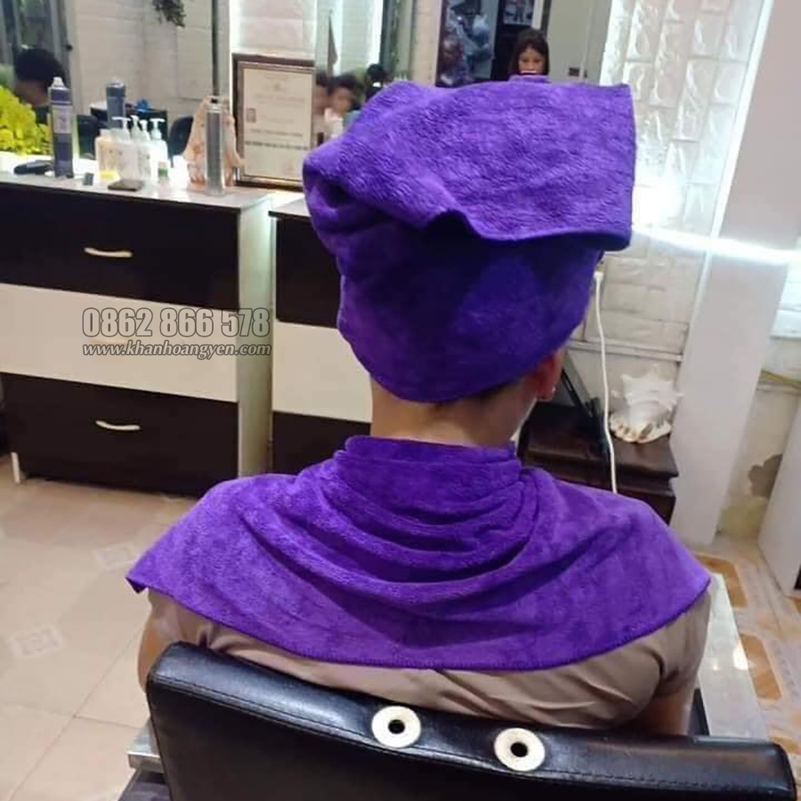 Khăn gội đầu Salon, Quấn đầu Spa, Loại dày Mềm mịn siêu thấm nước, khăn lau chuyên dụng Salon Tóc, nail, spa KT 35*75