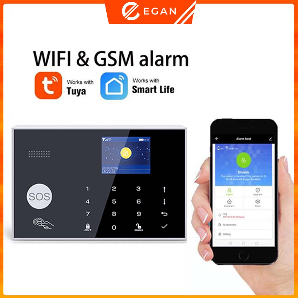 Báo động chống trộm gọi điện báo qua điện thoại GSM dùng sim và wifi Pingron PR-107WG - Bảo hành 18 tháng