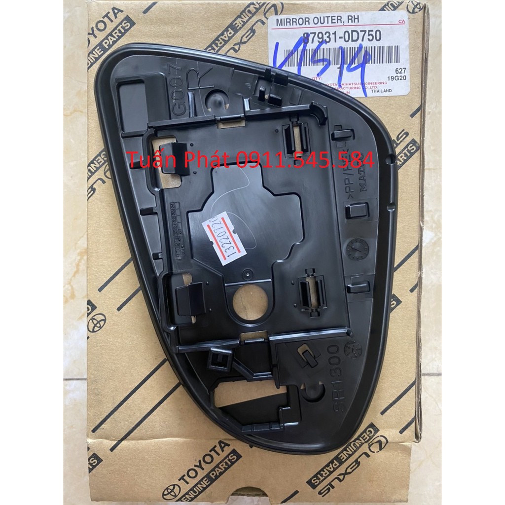 Mặt Gương Chiếu Hậu Toyota Vios, Altis, Camry, Yaris 2014-2019 Chính Hãng