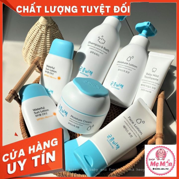 Lotion dưỡng ẩm da GOONGBE FACE LOTION/ MÓISTURE CREAM/ MOISTURE LOTION cho bé 0M+