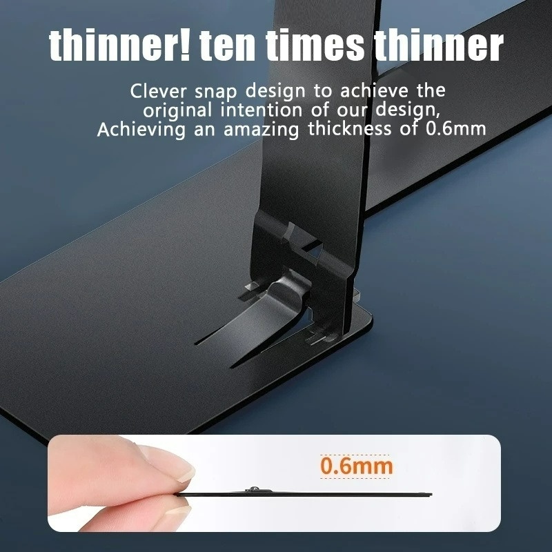 Giá Đỡ Điện Thoại Mini Siêu Mỏng Bằng Kim Loại Có Thể Gấp Gọn Tiện Dụng