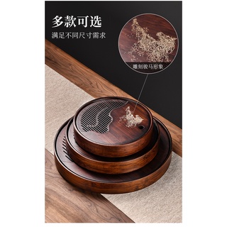 Khay uống trà tre hình tròn cao cấp