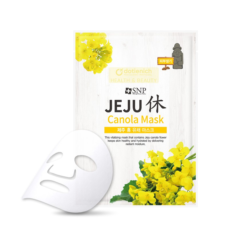 Mặt nạ dưỡng da SNP hoa cải dầu cấp ẩm, mịn da - Jeju Canola Mask - 1 miếng