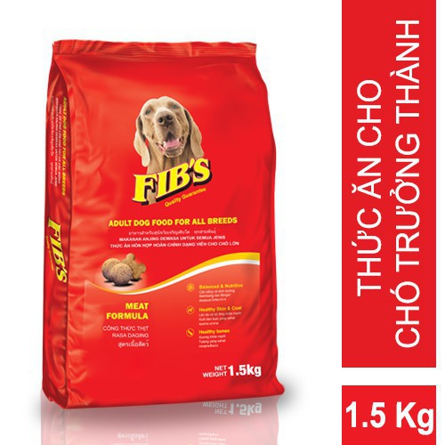 Thức ăn cao cấp dạng hạt cho chó lớn FIB'S 1,5kg