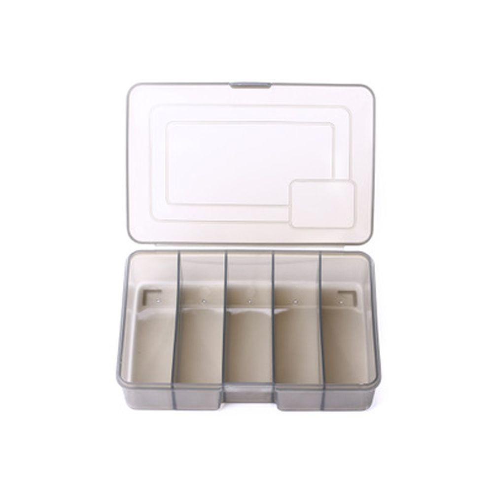Hộp Nhựa Trong Suốt 5 Ngăn Dùng Đựng Mồi Câu Cá Chuyên Nghiệp
