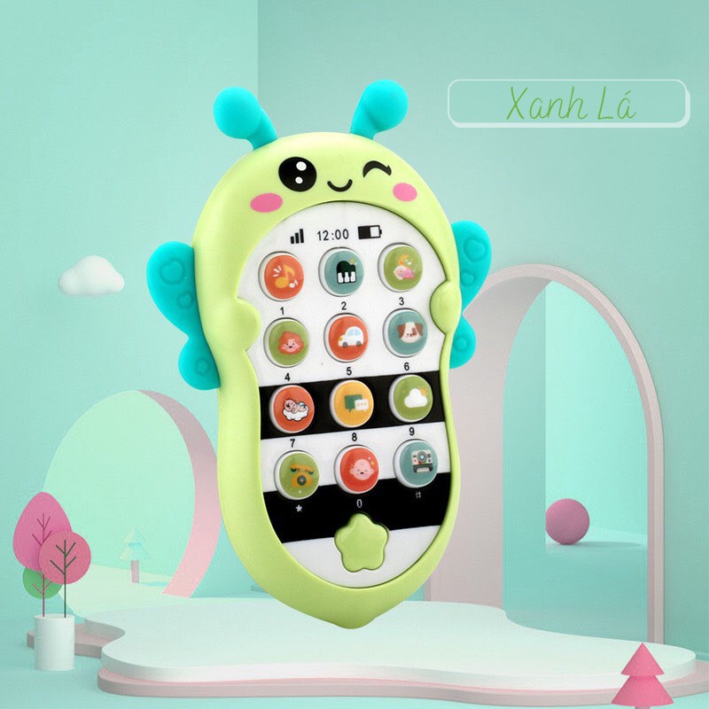 Điện thoại đồ chơi con ong - con thỏ cà rốt biết hát phát triển trí tuệ cho bé NINOKIDS tặng [kèm bin và dây đeo]