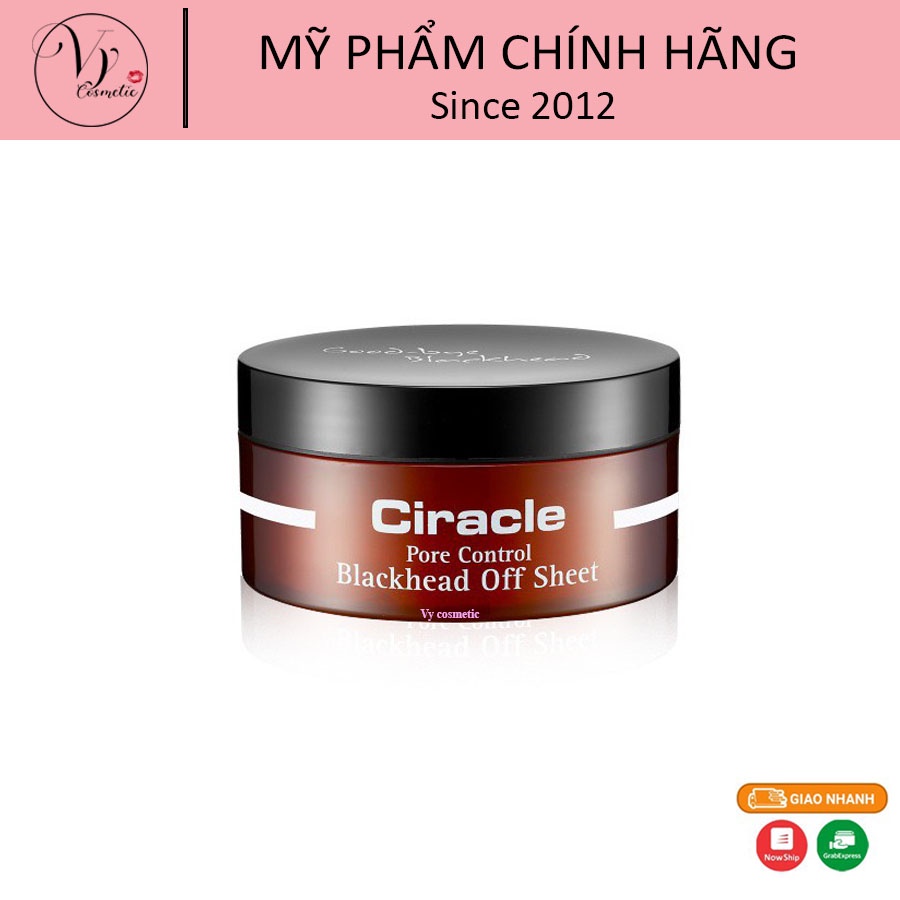 Miếng Dán Lột Mụn Đầu Đen Kiềm Dầu Se Khít Lỗ Chân Lông Ciracle Pore Control Blackhead Off Sheet