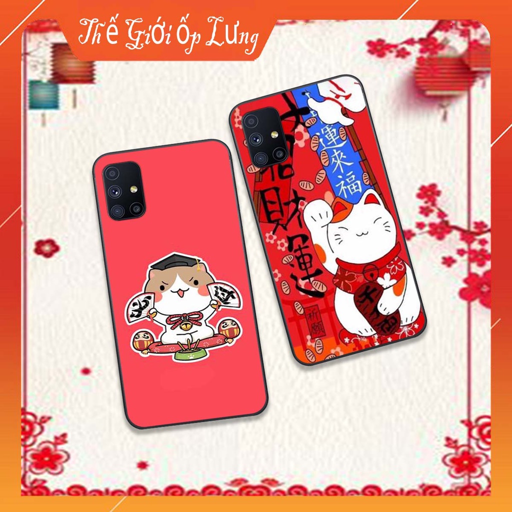 Ốp lưng Samsung M31 / M51 bộ hình TẾT Mèo thần tài may mắn MANEKI NEKO cực đáng yêu, siêu đẹp