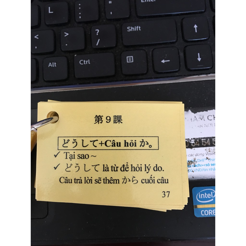 Flashcard N5 - thẻ học tiếng Nhật N5 có ép plastic chống nước