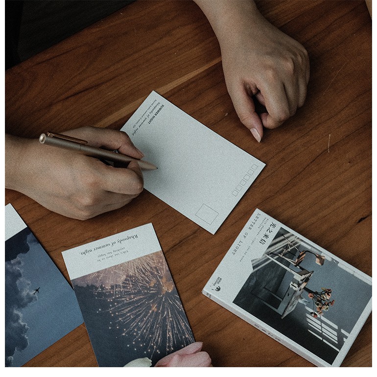 Set postcard phong cách nghệ thuật trang trí bàn học, decor phòng ngủ