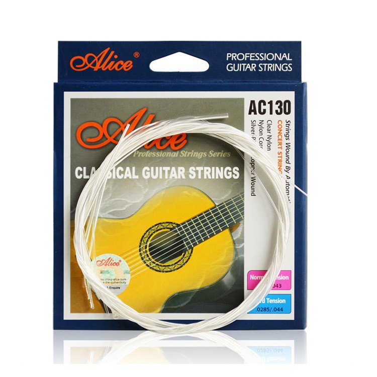 Alice AC130 Classical Guitar String Set, Bộ 6 dây Guitar Nylon Alice AC130