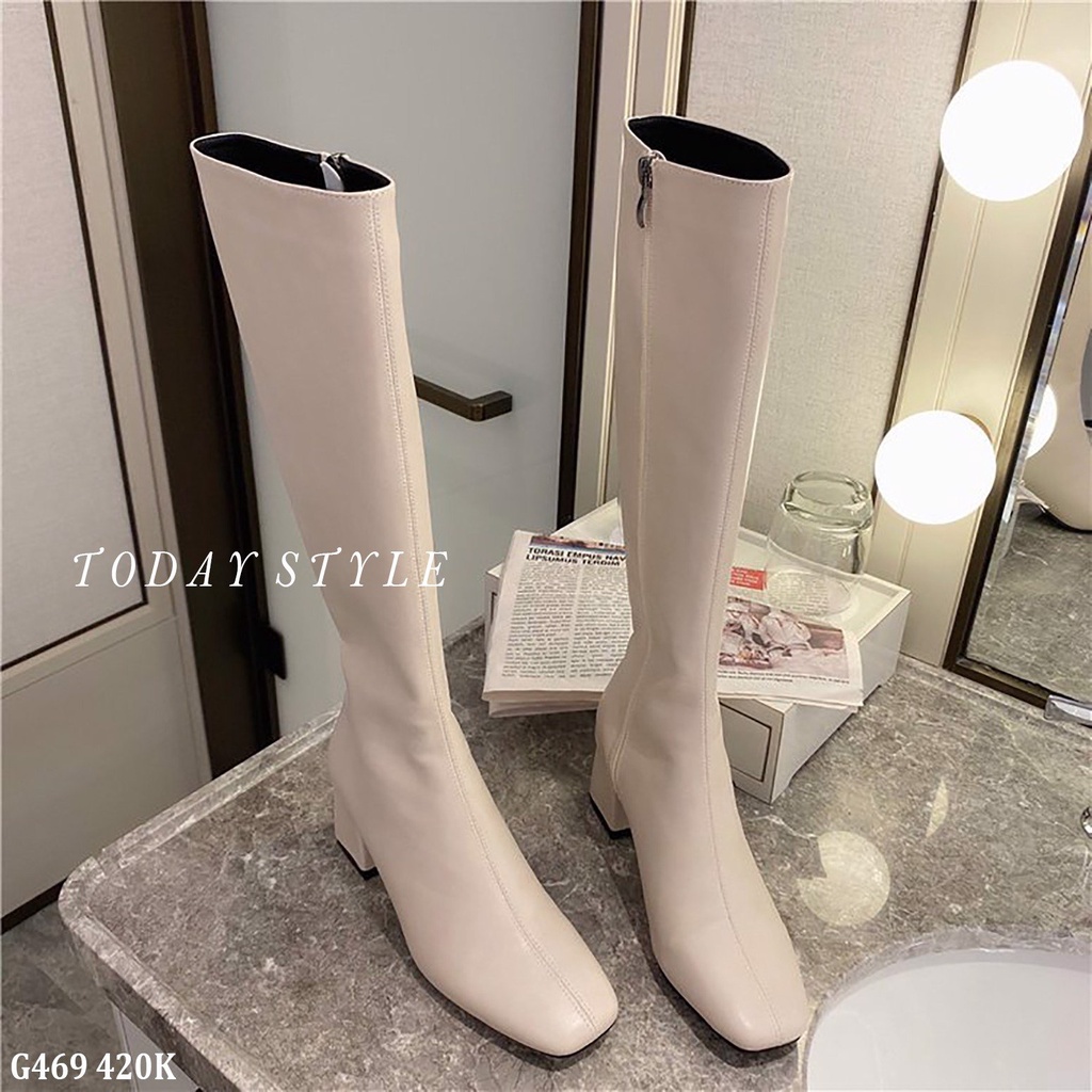 Giày boot đùi nữ 5p sang trọng Today Style da mềm mịn G469