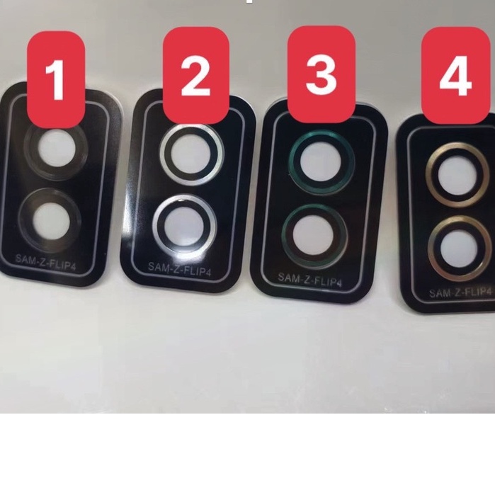 Bộ 3 miếng dán Camera rời bảo vệ máy Samsung Z Fold 5 Flip 4, Z Fold 4 5G, Z Fold 3 vành nhôm + Kính siêu đẹp sang trọng