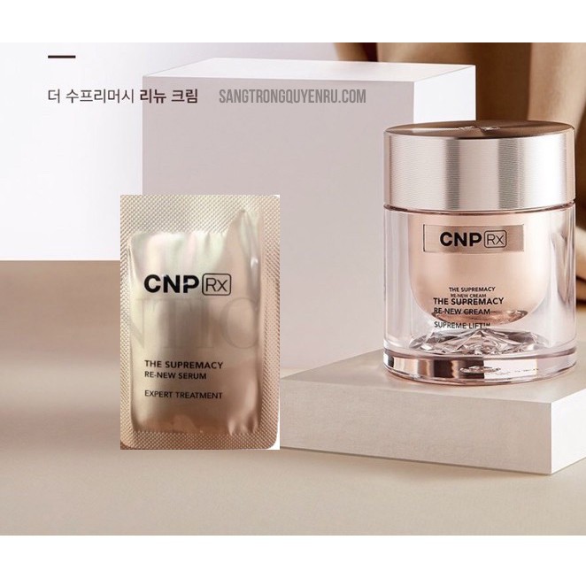 (Gói)KEM DƯỠNG CAO CẤP TRẺ HÓA TÁI TẠO DA - CNP Rx THE SUPREMACY RE-NEW CREAM SUPREME LIFT