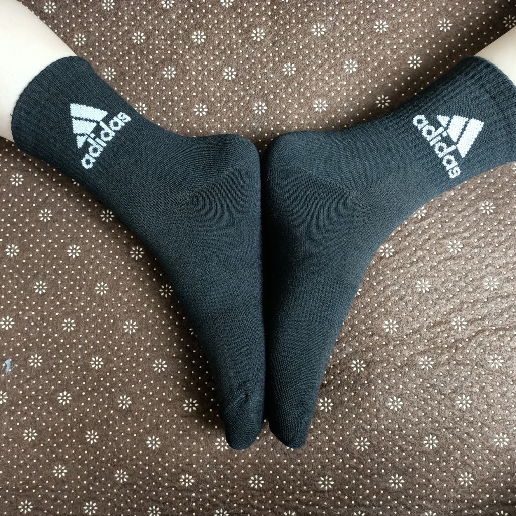 Tất thể thao dệt kim Adida cổ cao 16-18cm Unisex
