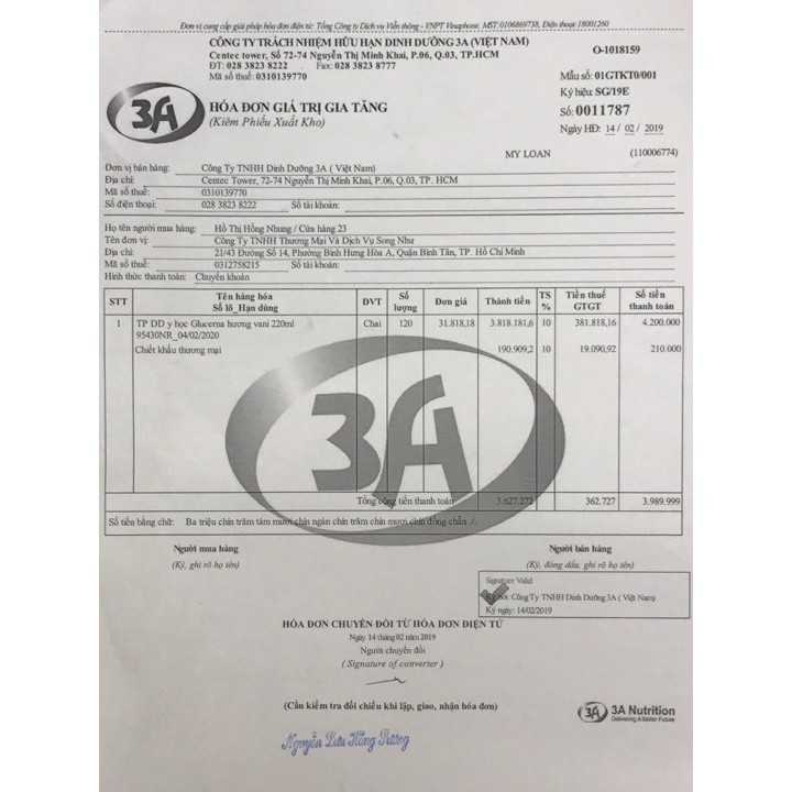 Sữa glucerna pha sẵn 220ml x 6 chai. Cty 3A nhập khẩu