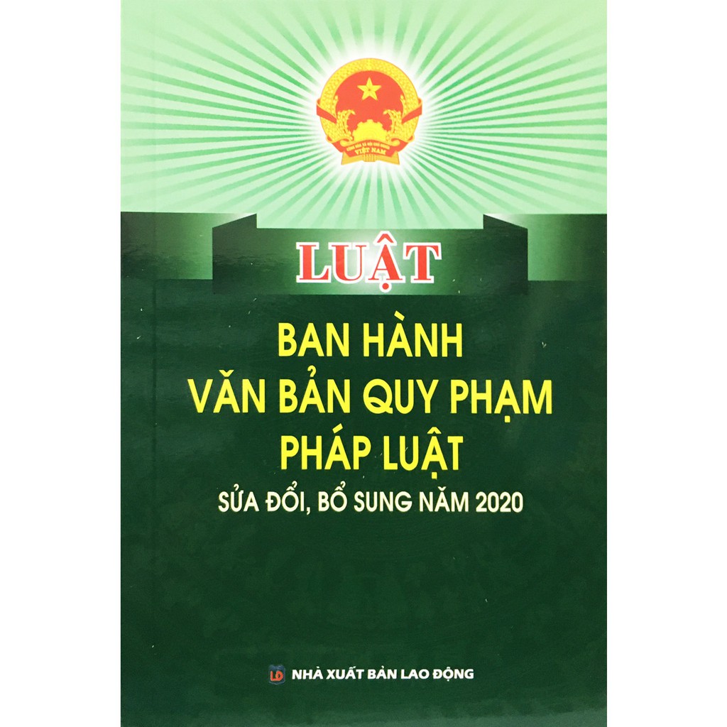 Sách - Luật ban hành văn bản quy phạm pháp luật (NXB Lao động)