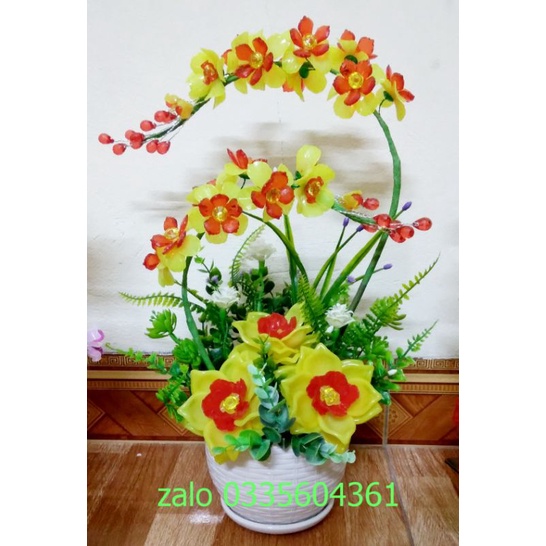 Set nguyên liệu làm hoa lan pha lê đá siêu đẹp