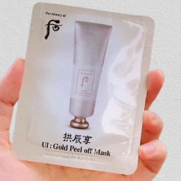 Gói Mặt nạ vàng 24k sáng da, cải thiện mụn dạng gel lột Whoo Gold Peel off Mask 3ml