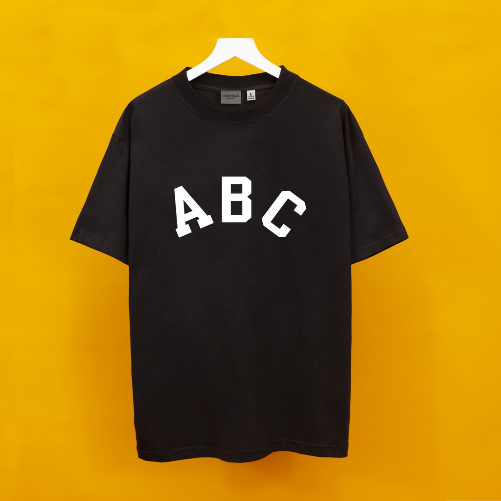 Áo thun ABC Hogoto shop , Áo thun unisex nam nữ form rộng oversize chất liệu 100% Cotton